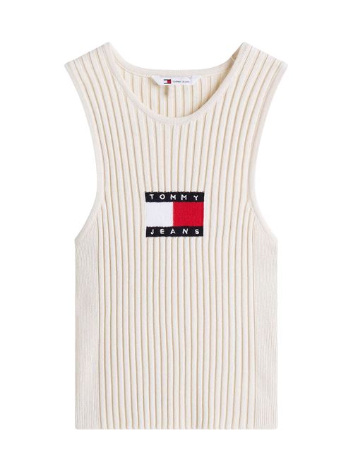 Canotta bianco sporco in viscosa Tommy Jeans | DW0DW20975YBL